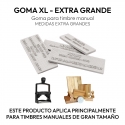 Goma de Repuesto XL para Timbres | Recambio Profesional de Goma | Personalizado e ideal para timbres manuales