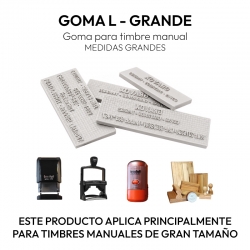 Goma para timbre automático o manual L - Grande