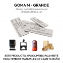Goma de Repuesto M para Timbres | Cambio de Datos y Renovación | Personalizados e ideal para timbres de oficina