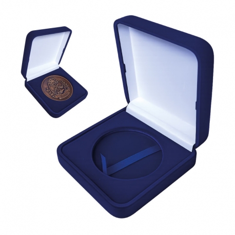 Medalla Zamac Personalizada 60 mm con Estuche de Terciopelo