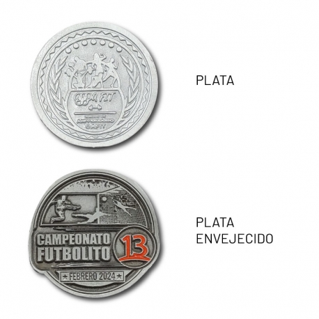 Medalla Zamac Personalizada 60 mm con Estuche de Terciopelo