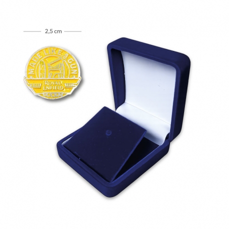 Pin Metálico de 2.5 cm | Presentación estuche duro de terciopelo| Diseño personalizado | Línea Prime