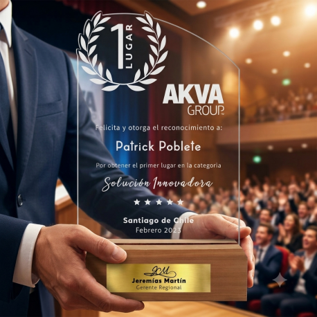 Galvano Primer Lugar para premiación o competencia diseño Corona de Laurel - Incluye personalización y grabado láser Galvano Primer Lugar para premiación o competencia diseño Corona de Laurel - Incluye personalización y grabado láser