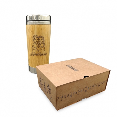 Mug de Bamboo 420cc con diseño personalizado Mug de Bamboo 420cc con diseño personalizado