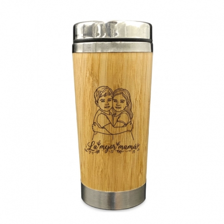 Mug de Bamboo 420cc con diseño personalizado Mug de Bamboo 420cc con diseño personalizado