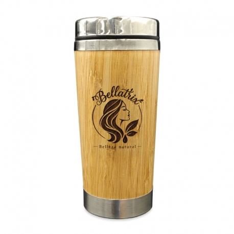 Mug de Bambú 420 cc con tapa - Diseño Personalizado con grabado láser – Venta Master / Granel desde 12 Unidades Mug de Bambú 420 cc con tapa - Diseño Personalizado con grabado láser – Venta Master / Granel desde 12 Unidades
