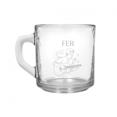Taza Personalizada para Té y/o Café New Morning, incluye grabado láser gratis y caja de presentación.