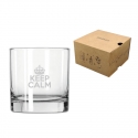 Vaso de Whisky bajo 320 cc - Incluye diseño personalizado, servicio de grabado láser y caja de presentación