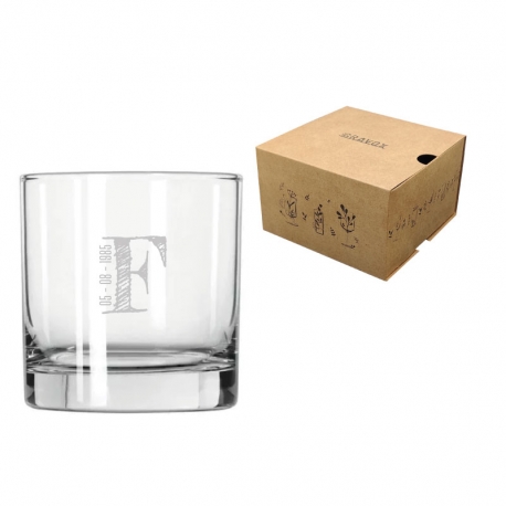 Vaso de Whisky Cristal Gran Stölzle 42 - Incluye diseño personalizado, servicio de grabado láser y caja de presentación