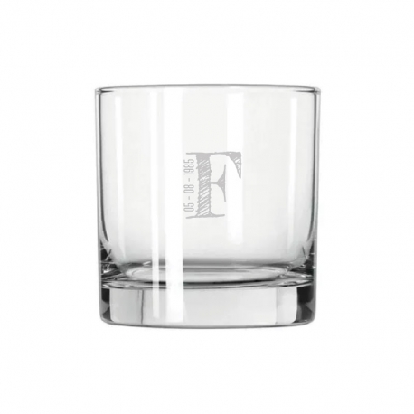 Vaso de Whisky Cristal Gran Stölzle 42 - Incluye diseño personalizado, servicio de grabado láser y caja de presentación