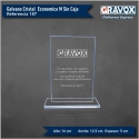 Galvano de Cristal Rectangular Economico M (Mediano), Incluye grabado láser