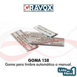 Goma para timbre automático o manual numero 158